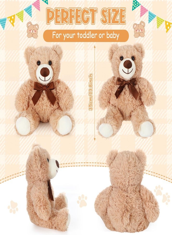 Zomiboo 7 Packs Plush Bear Stuffed Animals Plush Soft Cute Stuffed Dolls Birthday Party Decorations(Light Brown) - Image 2